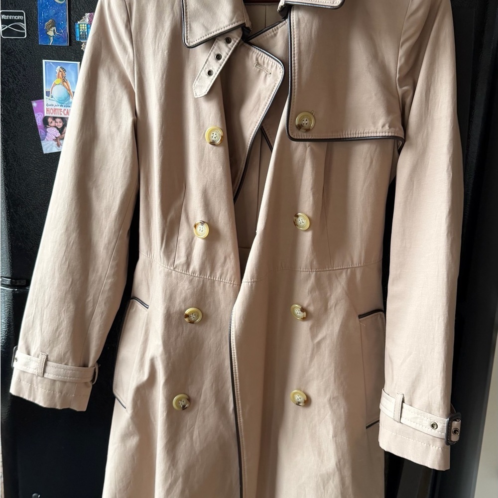 Ralph Lauren Beige Double-Breasted Classic Trench Coat - Picture 3 of 9